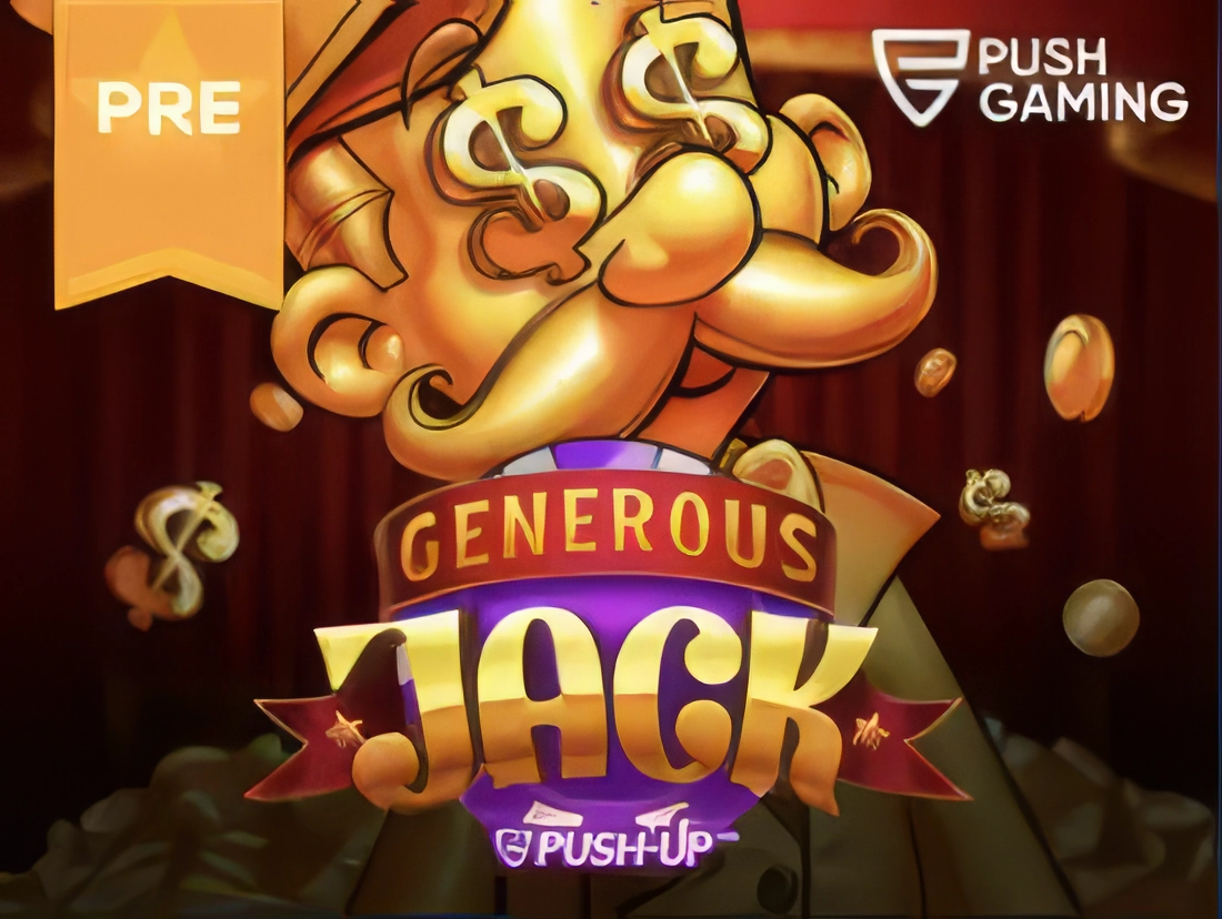 Логотоип слота Generous Jack